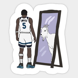 Anthony Edwards Mirror GOAT Sticker